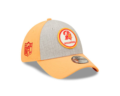 Tampa Bay Buccaneers New Era 2022 Sideline 39THIRTY Historic Flex Hat - Heathered Gray/Orange - Pro League Sports Collectibles Inc.