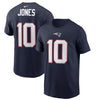 New England Patriots Mac 1st Round Draft Pick Jones Name & Number T-Shirt - Blue - Pro League Sports Collectibles Inc.