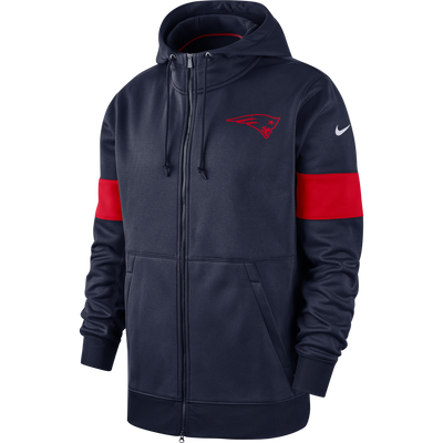 New England Patriots Nike Therma Full Zip Hoodie - Pro League Sports Collectibles Inc.