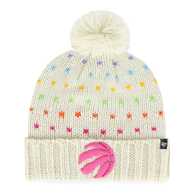 Youth Girls Toronto Raptors Sprinkle Outerstuff Knit Pom Toque - Pro League Sports Collectibles Inc.