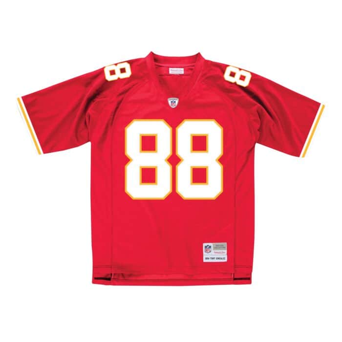 Tony Gonzalez Kansas City Chiefs 2004 Mitchell & Ness Retired Legacy Jersey - Red - Pro League Sports Collectibles Inc.