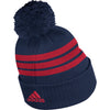 Montreal Canadiens Adidas 3 Stripe Locker Room Cuffed Knit Pom Toque - Pro League Sports Collectibles Inc.