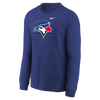 Youth Toronto Blue Jays Nike Royal Over Arch - Long Sleeve T-Shirt - Pro League Sports Collectibles Inc.