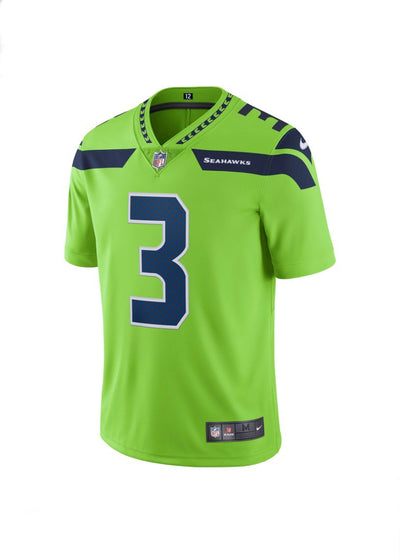 Russell Wilson Seattle Seahawks Nike Untouchable Neon Green Limited Player Jersey - Pro League Sports Collectibles Inc.