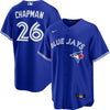 Toronto Blue Jays Matt Chapman #26 Nike Royal Blue Alternate Replica Team Jersey - Pro League Sports Collectibles Inc.
