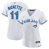 Women’s Toronto Blue Jays Bo Bichette #11 Nike White Home Replica Game Jersey - Pro League Sports Collectibles Inc.