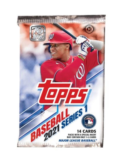 Topps Baseball 2021 Series 1 Hobby - 14 Cards Per Pack - Pro League Sports Collectibles Inc.