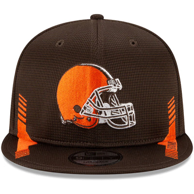 Cleveland Browns New Era 2021 Sideline Home 9Fifty Snapback Hat - Pro League Sports Collectibles Inc.