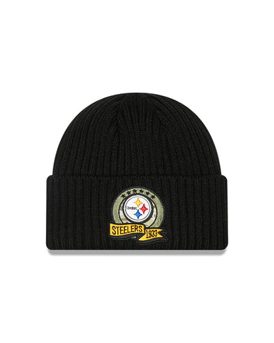 Pittsburgh Steelers New Era Salute To Service 2022 Sport Cuffed Knit Hat - Pro League Sports Collectibles Inc.