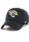 Jacksonville Jaguars Black Clean Up '47 Brand Adjustable Hat - Pro League Sports Collectibles Inc.