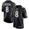 Lamar Jackson Black Baltimore Ravens - Nike Game Finished Player Jersey - Pro League Sports Collectibles Inc.