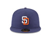 San Diego Padres New Era Cooperstown Collection 59FIFTY Fitted Hat - Pro League Sports Collectibles Inc.