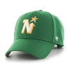 Minnesota North Stars Vintage Green 47 Brand MVP Basic Adjustable Hat - Pro League Sports Collectibles Inc.