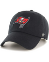 Tampa Bay Buccaneers Black Clean Up '47 Brand Adjustable Hat - Pro League Sports Collectibles Inc.