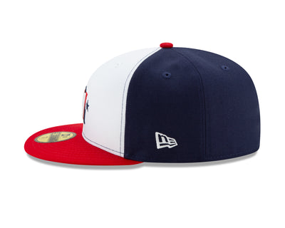 Washington Nationals White/Red New Alternate 2 Authentic Collection On-Field New Era - 59FIFTY Fitted Hat - Pro League Sports Collectibles Inc.
