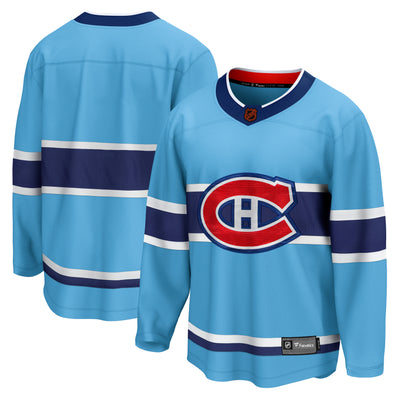 Montreal Canadiens Fanatics Branded - Retro Reverse Special Edition 2.0 Breakaway Blank Jersey - Blue - Pro League Sports Collectibles Inc.