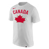Team Canada Nike Alternate Core Cotton T-Shirt - White - Pro League Sports Collectibles Inc.