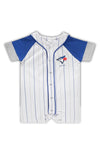 Infant Toronto Blue Jays Pinstripe Romper - Pro League Sports Collectibles Inc.