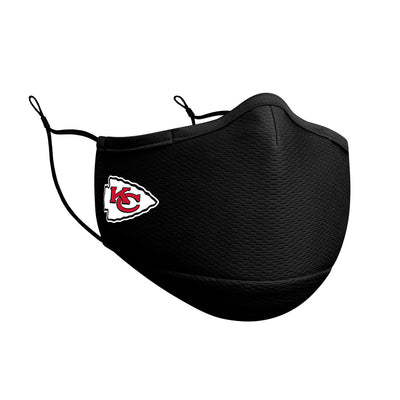 Kansas City Chiefs New Era Black On-Field Face Cover Mask - Pro League Sports Collectibles Inc.