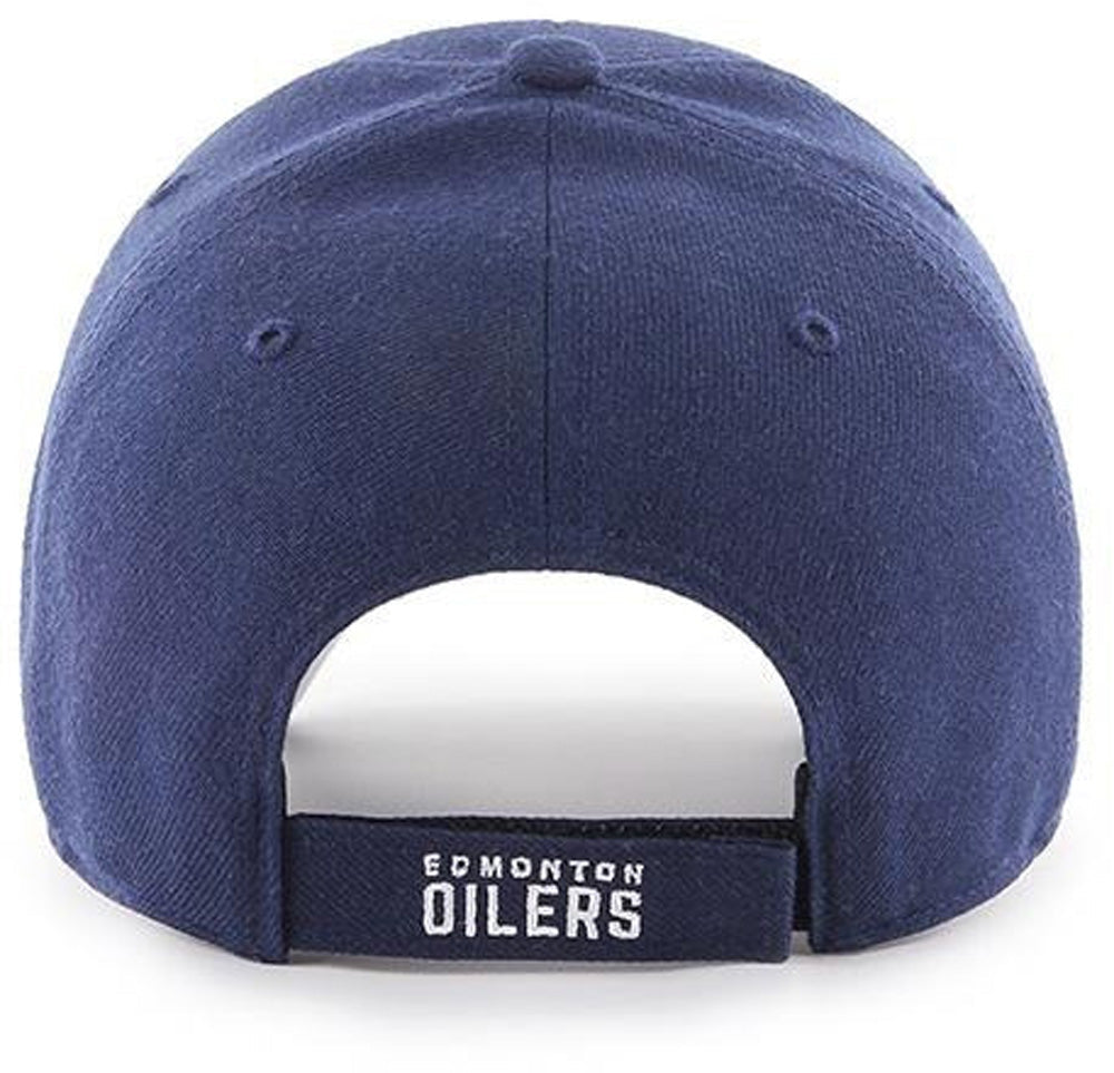 Edmonton Oilers Navy 47 Brand MVP Basic Adjustable Hat - Pro League Sports Collectibles Inc.