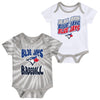 Infant Toronto Blue Jays Tie Dye/White Onesie 2 Pack Set - Pro League Sports Collectibles Inc.