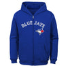 Youth Toronto Blue Jays Full Zip Hoodie - Royal - Pro League Sports Collectibles Inc.