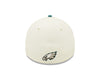 Philadelphia Eagles 2022 Sideline New Era Cream/Green- 39THIRTY 2-Tone Flex Hat - Pro League Sports Collectibles Inc.