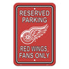 Detroit Red Wings Sports Vault Reserved Parking Fan Sign - Pro League Sports Collectibles Inc.