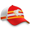 Youth Calgary Flames Fanatics Branded 2020 NHL Draft Authentic Pro Structured Adjustable Trucker Hat - Pro League Sports Collectibles Inc.