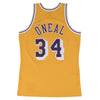 Shaquille O'Neal Los Angeles Lakers Mitchell & Ness 1996-97 Hardwood Classic Swingman Away Jersey - Pro League Sports Collectibles Inc.