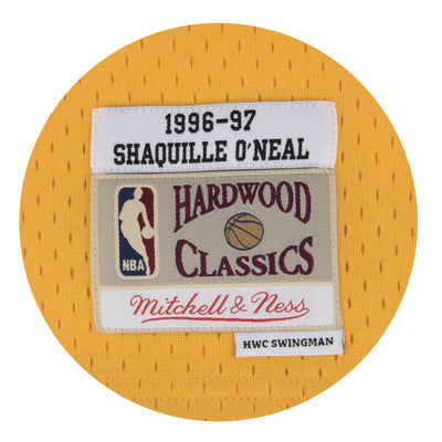 Shaquille O'Neal Los Angeles Lakers Mitchell & Ness 1996-97 Hardwood Classic Swingman Away Jersey - Pro League Sports Collectibles Inc.