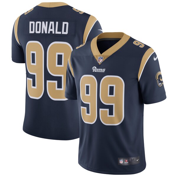 Men s Los Angeles Rams Aaron Donald Nike Navy Limited Jersey Size Small