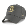Boston Red Sox MLB 47 Brand Smoke Show MVP Snapback Hat - Charcoal - Pro League Sports Collectibles Inc.