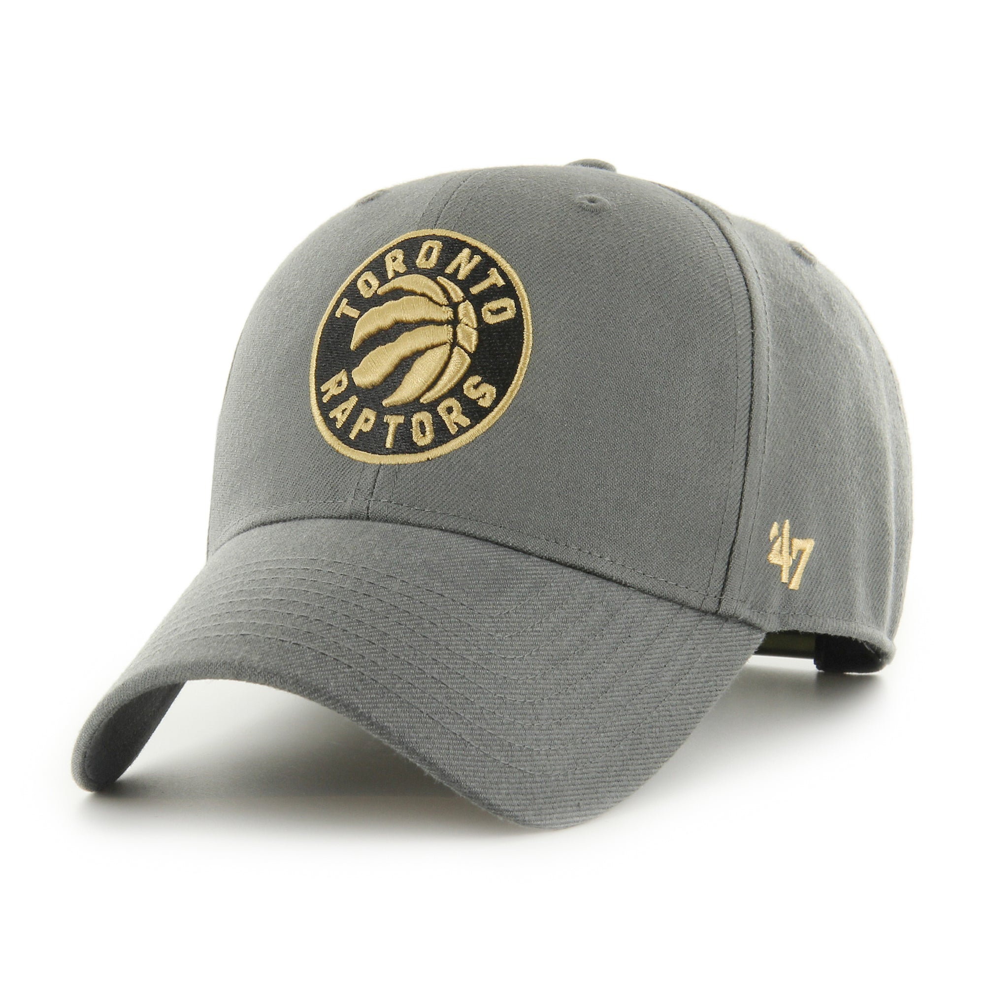 Toronto Raptors 47 Brand Smoke Show MVP Snapback Hat Charcoal Pro League Sports Collectibles Inc