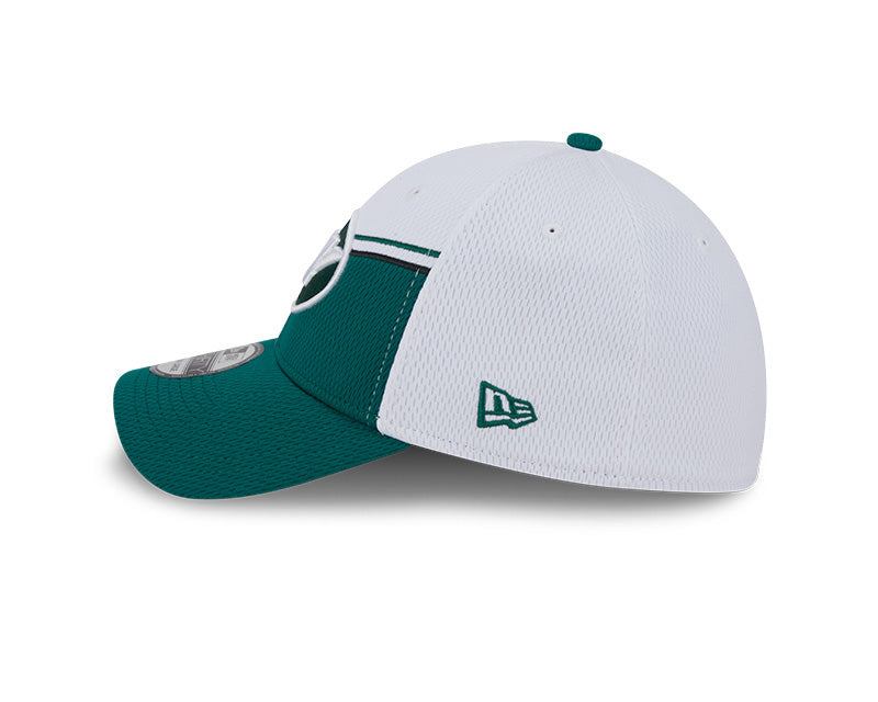 New York Jets New Era 2023 Sideline 39THIRTY Flex Hat - White/Green - Pro League Sports Collectibles Inc.