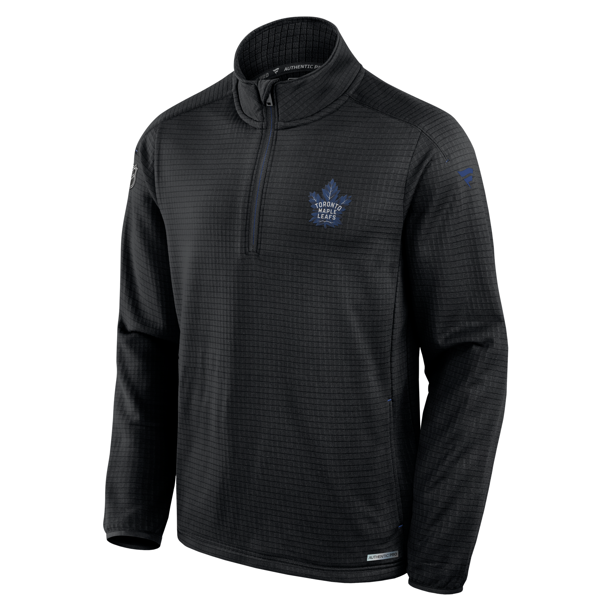 Toronto Maple Leafs Fanatics Branded Authentic Pro Black - 1/4 Zip - Pro League Sports Collectibles Inc.