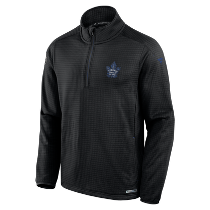 Toronto Maple Leafs Fanatics Branded Authentic Pro Black - 1/4 Zip - Pro League Sports Collectibles Inc.