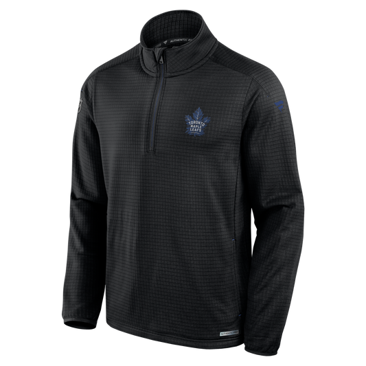 Toronto Maple Leafs Fanatics Branded Authentic Pro Black - 1/4 Zip