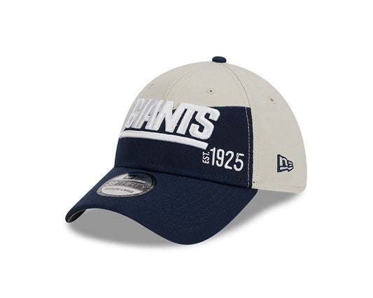 New York Giants New Era 2023 Historic Sideline 39THIRTY Flex Hat - Cream/Navy - Pro League Sports Collectibles Inc.