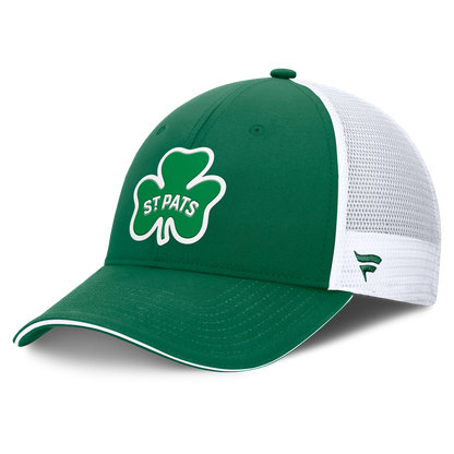 Toronto St Pats Fanatics Authentic Pro Trucker Adjustable Cap - Kelly Green/White