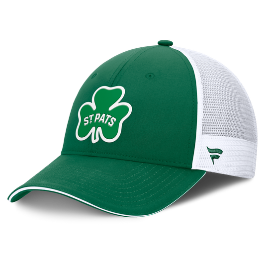 Toronto St Pats Fanatics Authentic Pro Trucker Adjustable Cap - Kelly Green/White