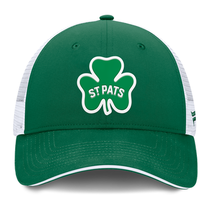 Toronto St Pats Fanatics Authentic Pro Trucker Adjustable Cap - Kelly Green/White