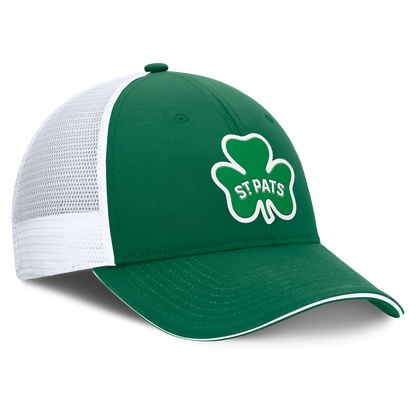 Toronto St Pats Fanatics Authentic Pro Trucker Adjustable Cap - Kelly Green/White