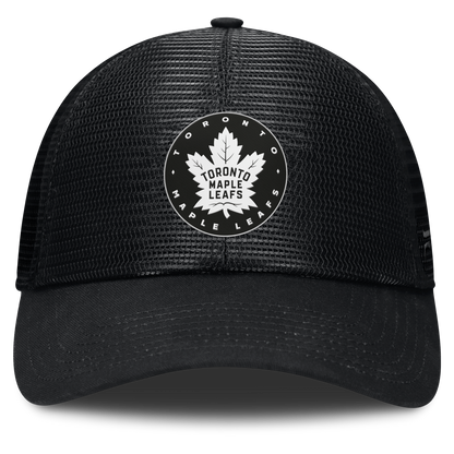 Toronto Maple Leafs Fanatics Black Sin Bin Mesh Adjustable Hat