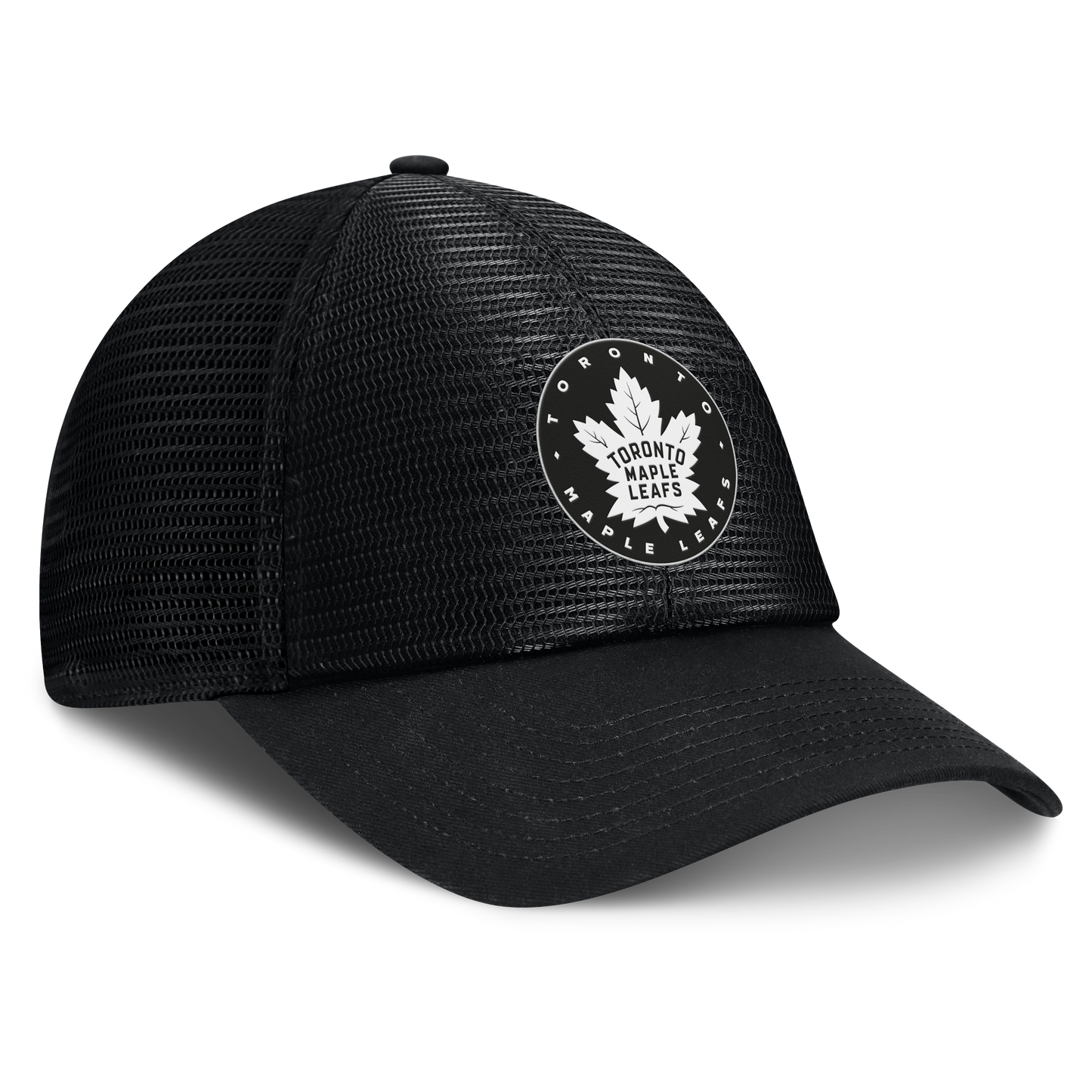 Toronto Maple Leafs Fanatics Black Sin Bin Mesh Adjustable Hat