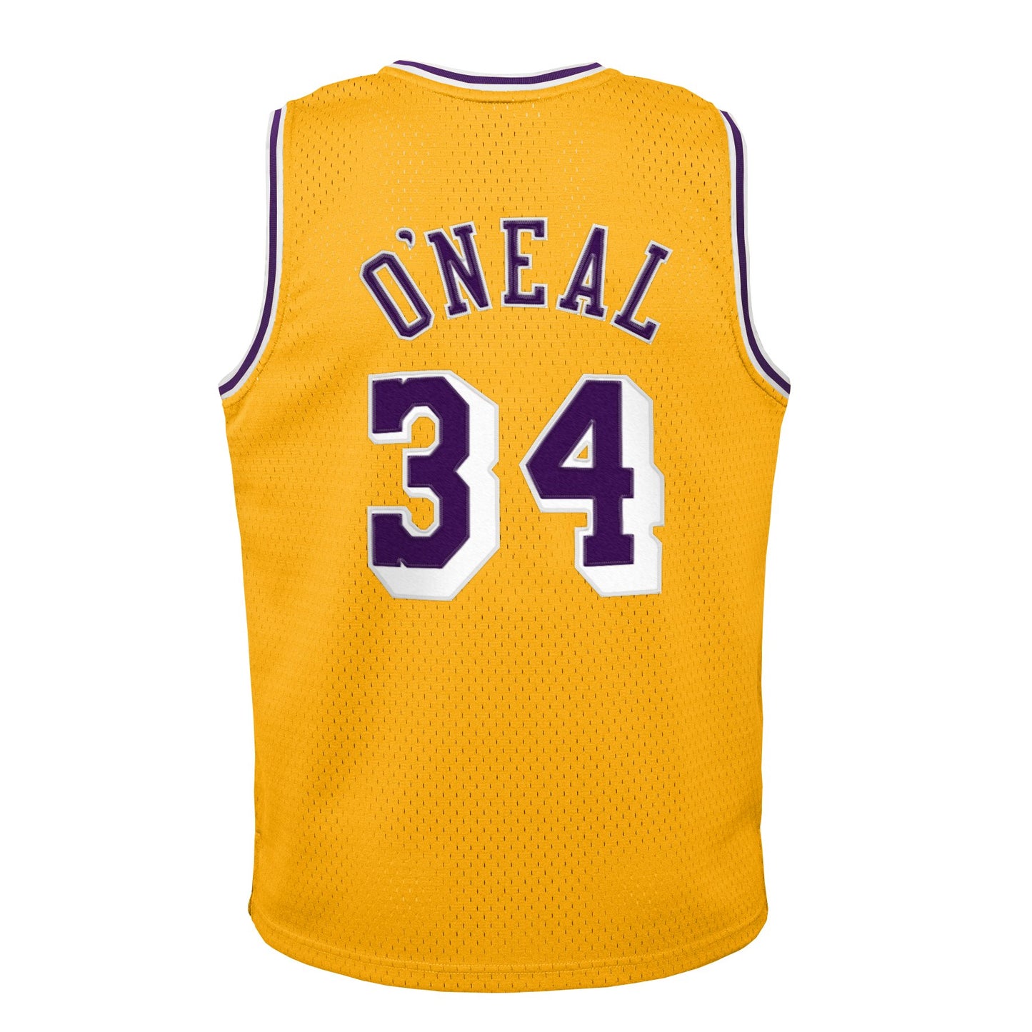 Youth Shaquille O'Neal #34 Los Angeles Lakers Mitchell and Ness 1996-97 Hardwood Classic Swingman Jersey - Gold