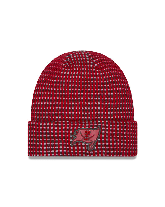 Tampa Bay Buccaneers 2026 New Era NFL Sideline Cold Weather Cuff Knit Toque - Red