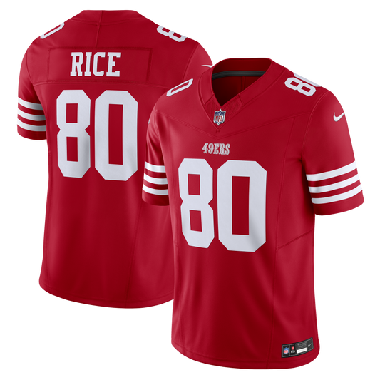 Jerry Rice #80 San Francisco 49ers Scarlet Nike Vapor F.U.S.E. Retired Player Limited Jersey - Pro League Sports Collectibles Inc.