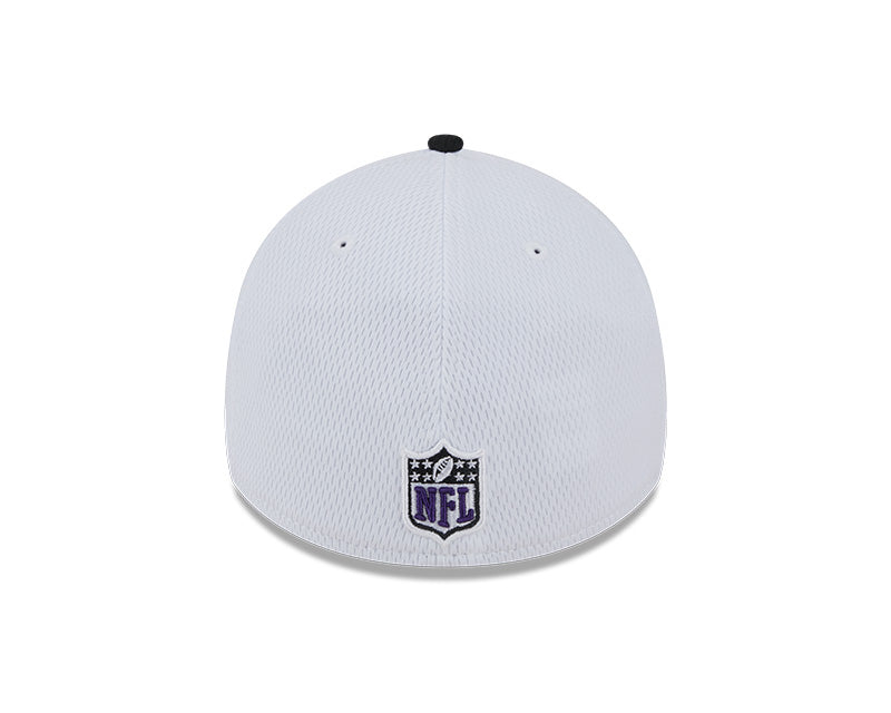 Baltimore Ravens New Era 2023 Sideline 39THIRTY Flex Hat - White/Black - Pro League Sports Collectibles Inc.