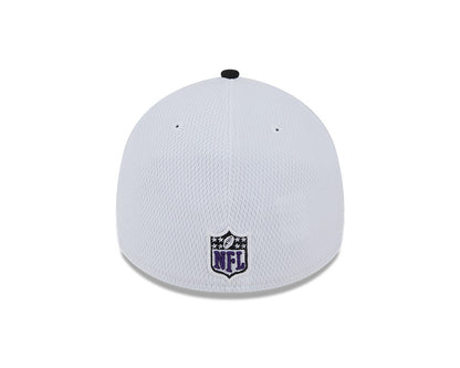 Baltimore Ravens New Era 2023 Sideline 39THIRTY Flex Hat - White/Black - Pro League Sports Collectibles Inc.